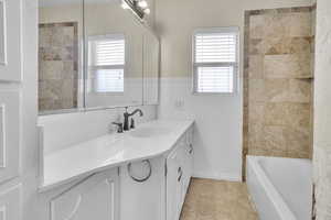 Upstairs Full Bathroom, Lots of Built In Storage