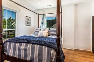 Bedroom featuring hardwood / wood-style flooring