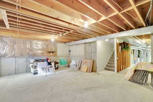 Unfinished basement