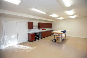 Kitchen featuring wine cooler