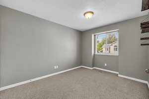 Carpeted bedroom