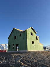 Exterior space with a mountain view