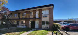 View of property featuring a mountain view