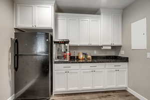 Dry Bar and Cabinets in Basement.