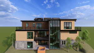 Architect's rendering of lot D