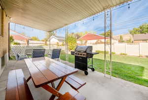 View of patio. An excellent space to entertain and enjoy gatherings.