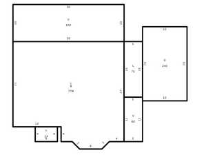 Footprint/floorplan from county tax data.