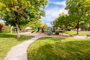 Community park grass areas.