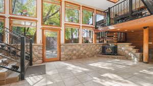 Living room featuring natural light