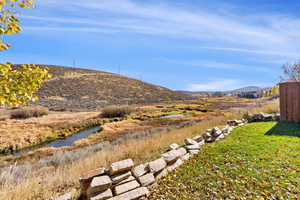 Mountain view and creek