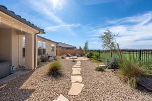 View of yard featuring a patio