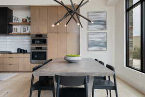 Dining area featuring light hardwood / wood-style flooring