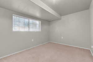 View of carpeted empty room