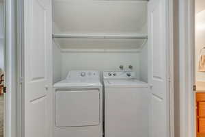 Laundry area featuring washer and dryer