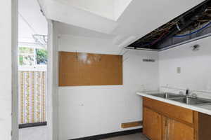 Kitchen with sink