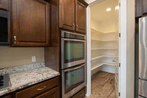 Dual Oven and view of pantry