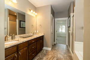 master bath view to closet