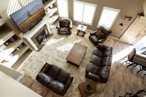 Livingroom from upstairs loft