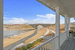 Exterior space featuring a water view