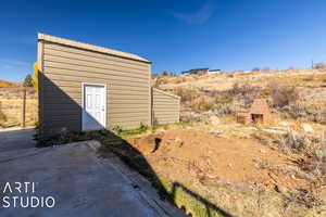 View of outbuilding