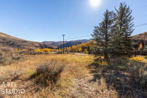 Property view of mountains featuring a rural view