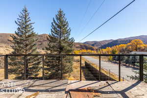 Mountain view from the deck