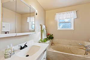 Bathroom on main level-tub only