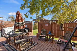 Backyard deck