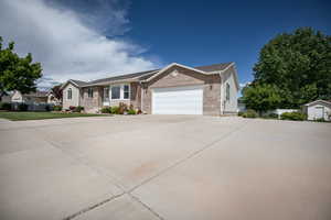 Ranch-style house with a garage