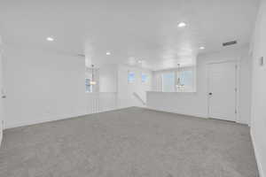 View of carpeted empty room