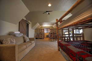 Bunk room above detached garage