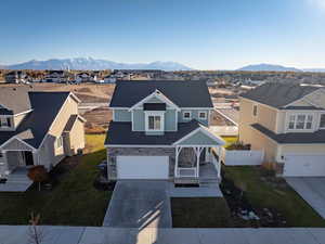 Exterior space with a mountain view