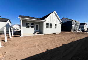 Covered Patio, rear and side fencing.