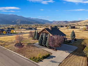 Aerial Space view of home Exterior