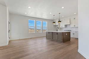 Gourmet kitchen and dining area