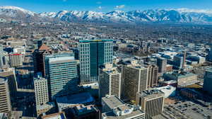 Wasatch Mountains and American Towers.