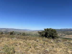 North Eastern View from Building Pad at End of Rhoades Road overlooking Provo River and Woodland Valley