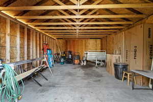 Interior space with concrete floors