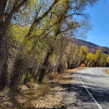 View of street featuring a mountain view