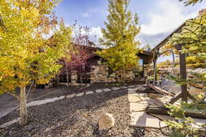 View of yard featuring a patio area