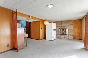 Basement family room - gas fireplace