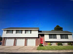 Tri-level home with a 3 car garage