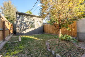 ADU View of yard and shed