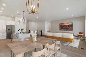 Dining area Virtually Staged