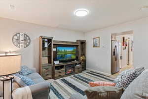 Living room featuring light hardwood / wood-style floors