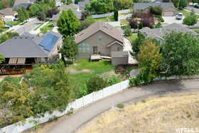 Bird's eye view Back of house backs Herriman Trail