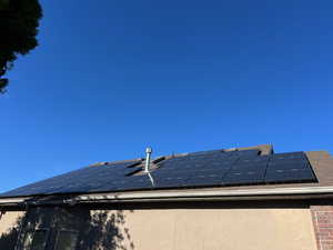 VIEW OF SOLAR PANELS ON ROOF