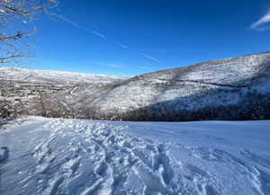 Mountain view in the winter