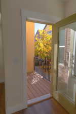 Doorway to outside Deck