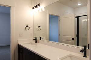 Bathroom featuring vanity